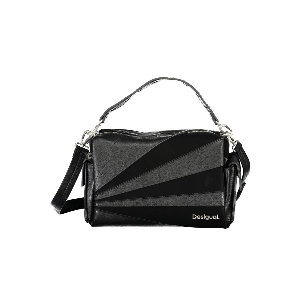 Desigual Schwarze Polyethylen-Handtasche